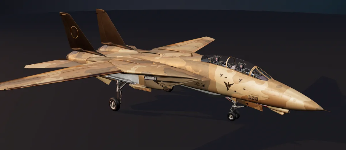F-14A com pintura de deserto