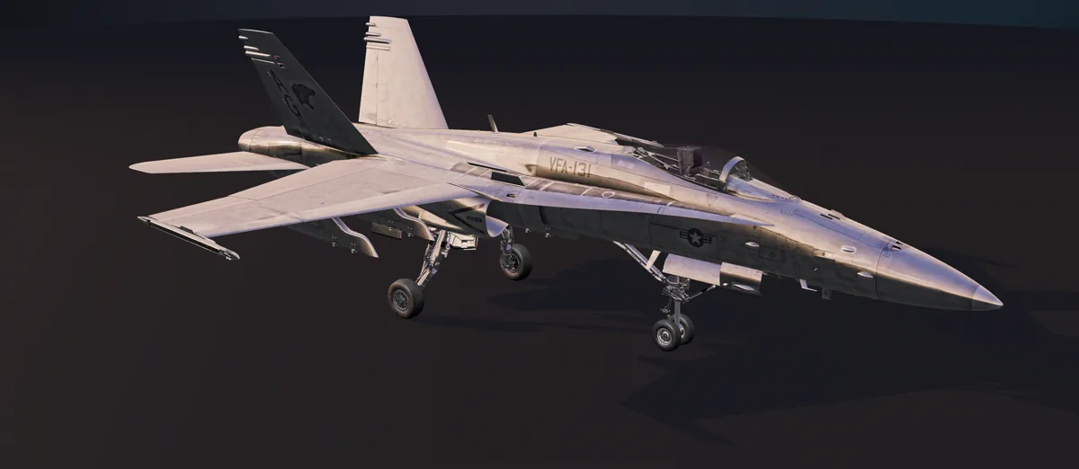F/A-18C todo cromado