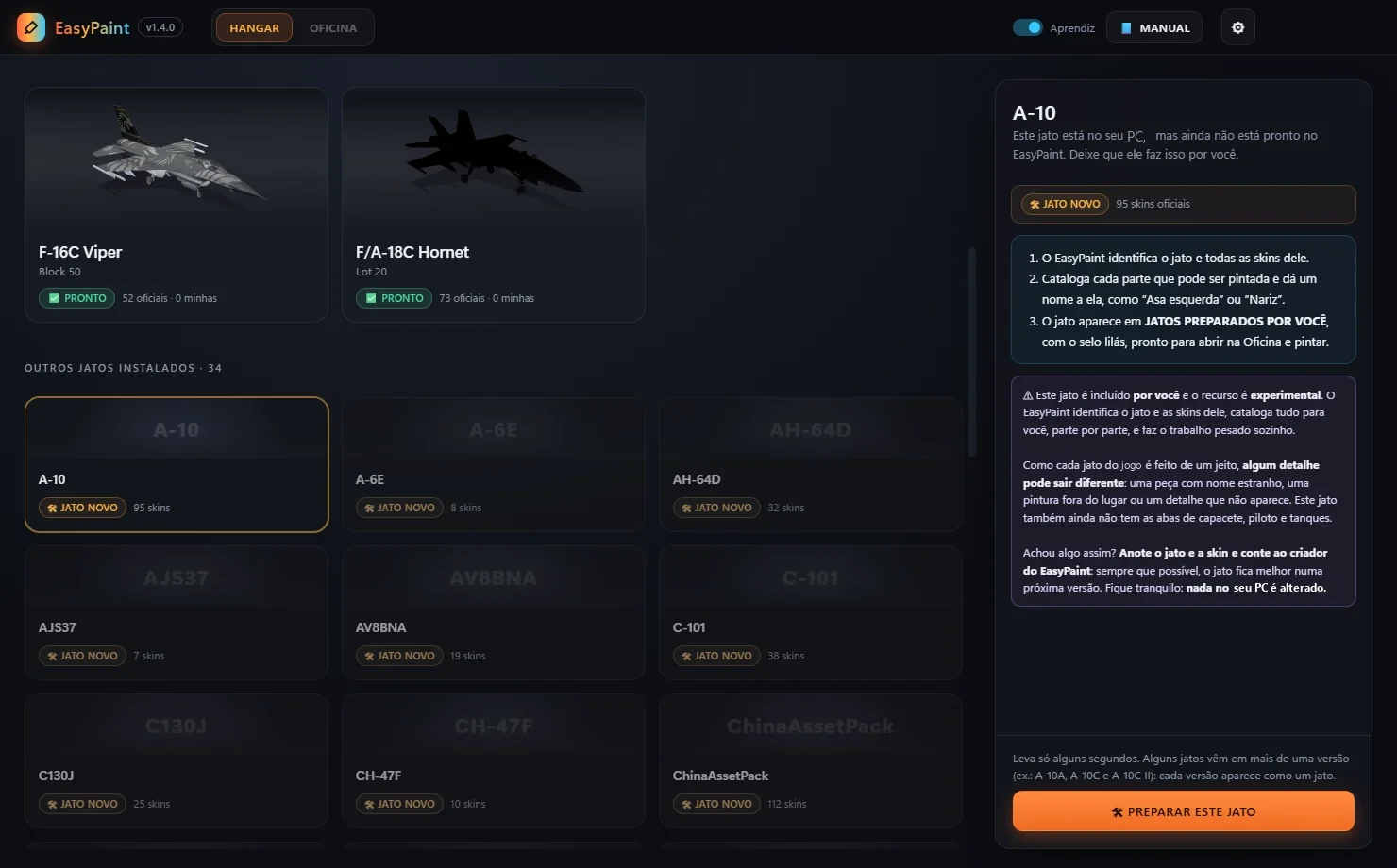 Preparar este jato